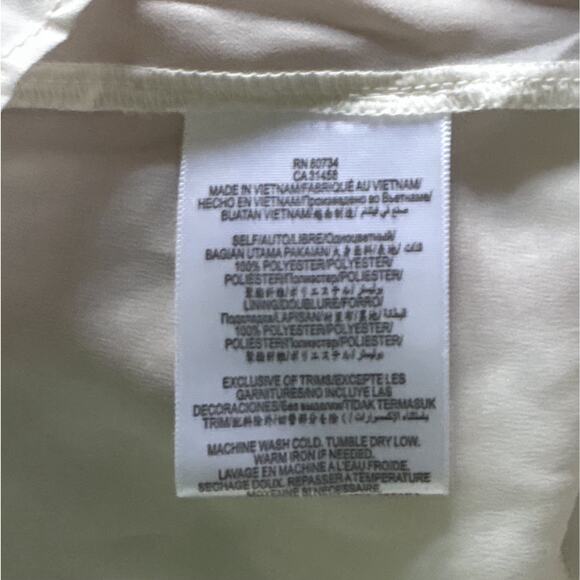 BCBGeneration Womens Size Medium Sleeveless Off White Mosaic Applique Shirt Top - Picture 7 of 8